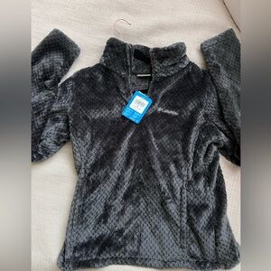 Columbia Women’s Charcoal Textured Fleece Quarter Zip